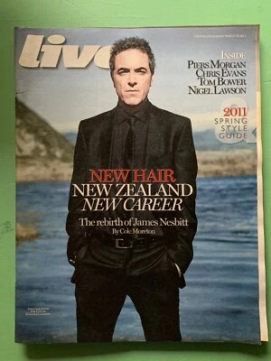 LIVE mag 20-March-2011 JAMES NESBITT cover Olivia Grant interview Mail on Sunday - Image 1 of 2