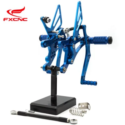 For Yamaha YZF R1 2004 2005 2006 CNC Rearset Footrest Footpegs Footrests Pedals - Image 1 of 4