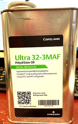 Copeland Tecumseh, aceite de éster de poliol compresor Carlyle para desplazamiento recíproco Foto 1 de 2