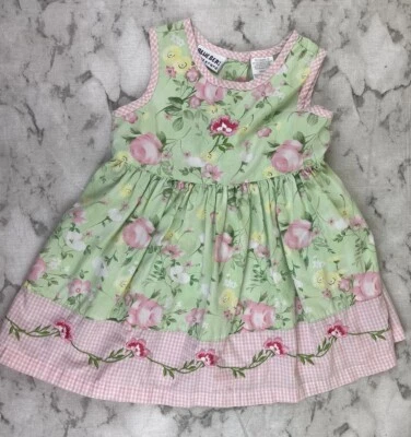 Blueberi Boulevard Girls Boho Embroidered Sleeveless Dress 2T Floral Stitch - Image 1 of 4