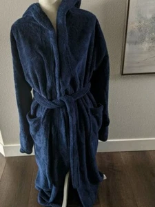 Womens Hooded Full Length Long Terry Bathrobe Robe - Picture 1 of 7