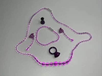 2009 Hasbro Pretty Pretty Princess conjunto completo de joias roxas de substituição - Imagem 1 de 4