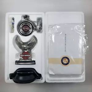 VTG 1998 Franklin Mint Harley-Davidson Heritage Softail Pocket Watch, Needs Batt - Picture 1 of 12
