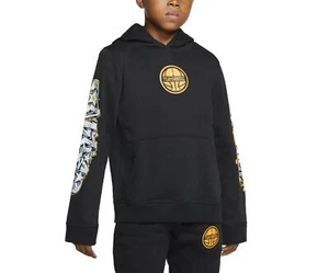 Nike Sportswear Big Kids' Boy's Pullover Club Fleece Graffiti Hoodie CU3544 RARE - Picture 1 of 6