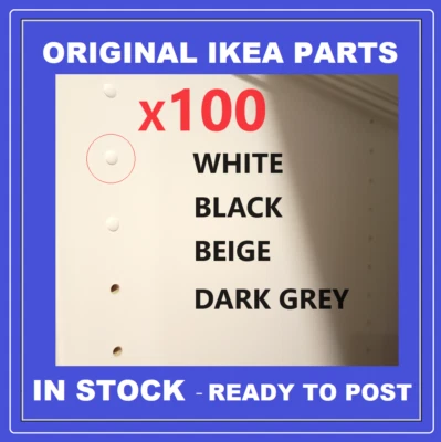 IKEA PAX KOMPLEMENT METOD VARIERA Loch Abdeckkappe Stecker x100 Neu ORIGINAL - Bild 1 von 4
