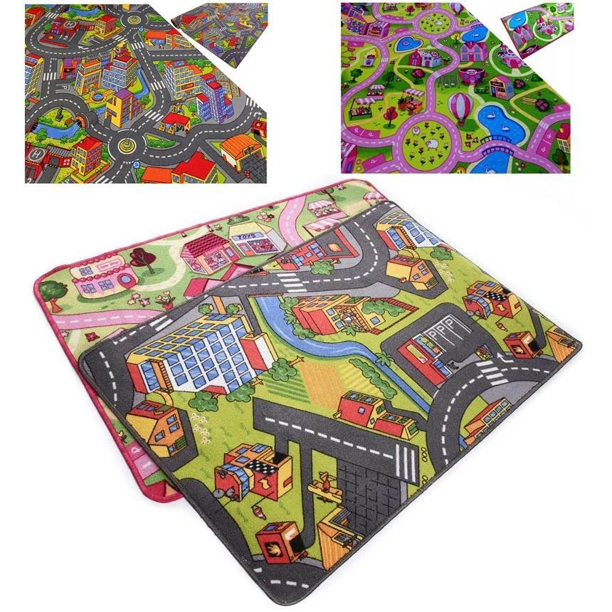Kinderteppich Spielteppich Straßenteppich Stadt Sweet City Kinderzimmer Auto - Bild 1 von 1