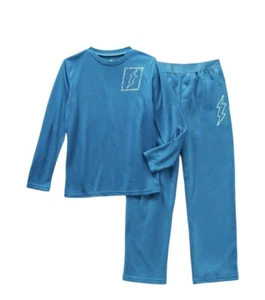 NEW ThereAbouts Boy’s Pajama Set -Blue Lightning-Size Medium 10/12 (Set of 2) - Picture 1 of 1