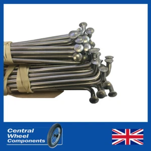 Stainless Spoke Set- 19" BSA Spool/Cotton Reel M20/B33 Rigid Frame Hub -Rear - Picture 1 of 4