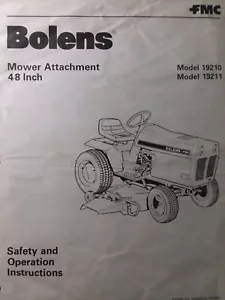 Bolens QS QT 16 Tractor 48 Mower Implement 19210 19211 Owner & Parts (2 Manuals - Picture 1 of 2