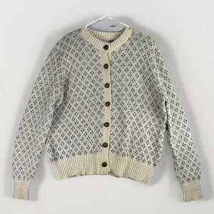 Vintage American Eagle Sweater Womens M Knit Cardigan Boho Cottagecore USA - Picture 1 of 6
