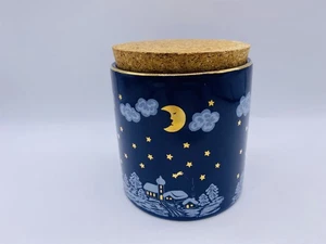 Vintage Waechtersbach Winter Dreams Candle Canister Jar W Germany Blue NO CANDLE - Picture 1 of 19
