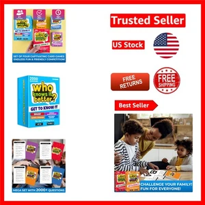 Family-Friendly Trivia Challenge - Set di 4 giochi di carte incentrati su STEM e cultura - Foto 1 di 9