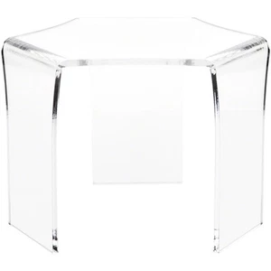 Plymor Klar Acryl Dreibein (6-seitig) Display Erhöhung, 7,75" Höhe x 11" Breite x 9,5" Tiefe - Bild 1 von 1