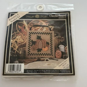 Vtg Mill Hill Button Bead Kit Pumpkin Patch Checkerboard Series II MHCB27 NEW - Picture 1 of 3