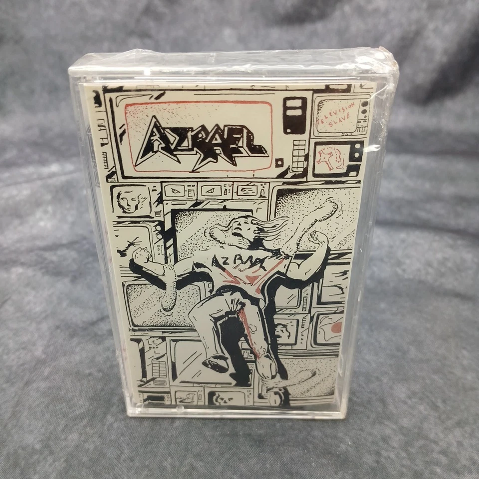 AZRAEL Television Slave 1992 Sealed Cassette Thrash Metal  - Image 1 of 4