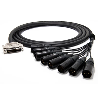 Enoaudio Mogami 2932 8 Multicore Cable Breakout | Gold D-Sub - Neutrik XLR Male - Image 1 of 4