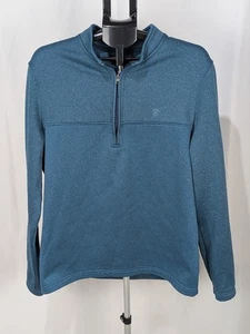 Izod Men's Size L Pullover Sweater Quarter Zip Golf Hydra Shield Polyester - Picture 1 of 11