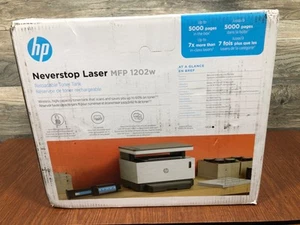 HP NEVERSTOP LÁSER MFP 1202W CAJA DAÑADA NUEVA NUNCA SACADA DE CAJA - Imagen 1 de 12