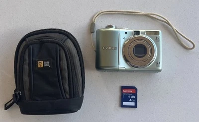 Canon PowerShot A1100 IS 12.1MP 4x Optical Zoom Digital Camera Green +4GB SD - Image 1 of 4