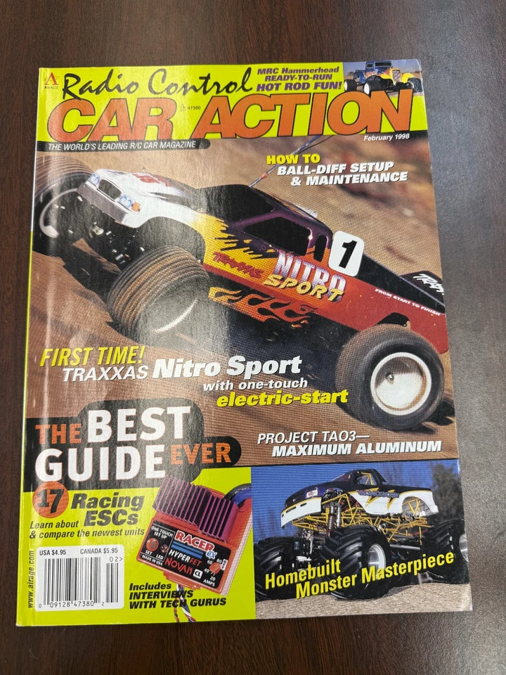 Radio Control Car Action magazine RCCA February 1998 RC vintage - Image 1 of 2