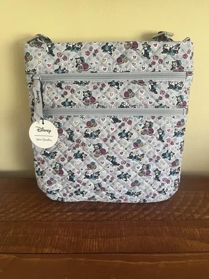 Vera Bradley Disney Triple Zip Hipster Crossbody Playful Figaro Cats - Image 1 of 4