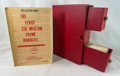 CL Baker & FJ Gruenberger, First Six Million Prime Numbers, Microfiche Set 1959 - Image 1 of 4