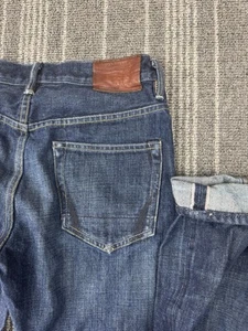 AllSaints Spitalfields Jeans Mens 30X26 Blue Denim Okayama Japanese Selvedge - Picture 1 of 17
