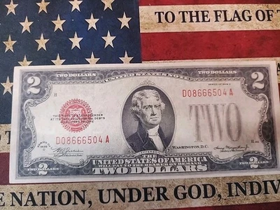 1928-D $2 Red Seal United States Note Crisp Uncirculated - Fr#1505 Block DA - Image 1 of 4