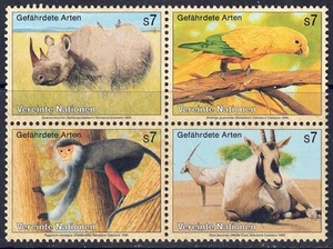 ONU VIENNA 1995 Protezione della natura 4v MNH** - Picture 1 of 1