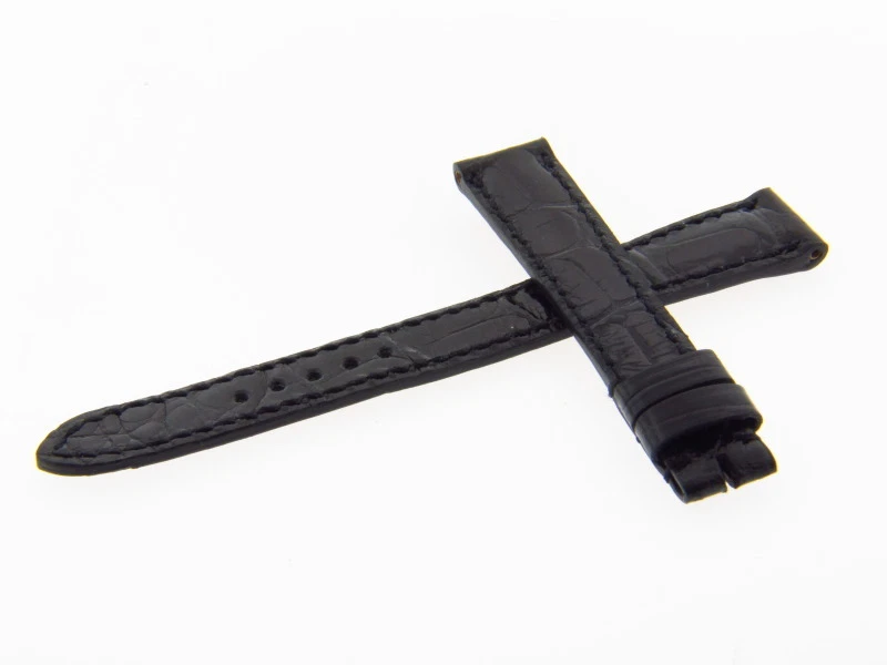 Correa de reloj de cuero negra larga Roger Dubuis 14 mm M22 genuina Foto 1 de 1