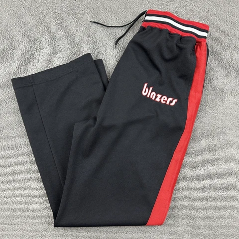 Portland Trail Blazers Pants Youth Large Black Nike Elastic Snap Button Leg NBA Cover