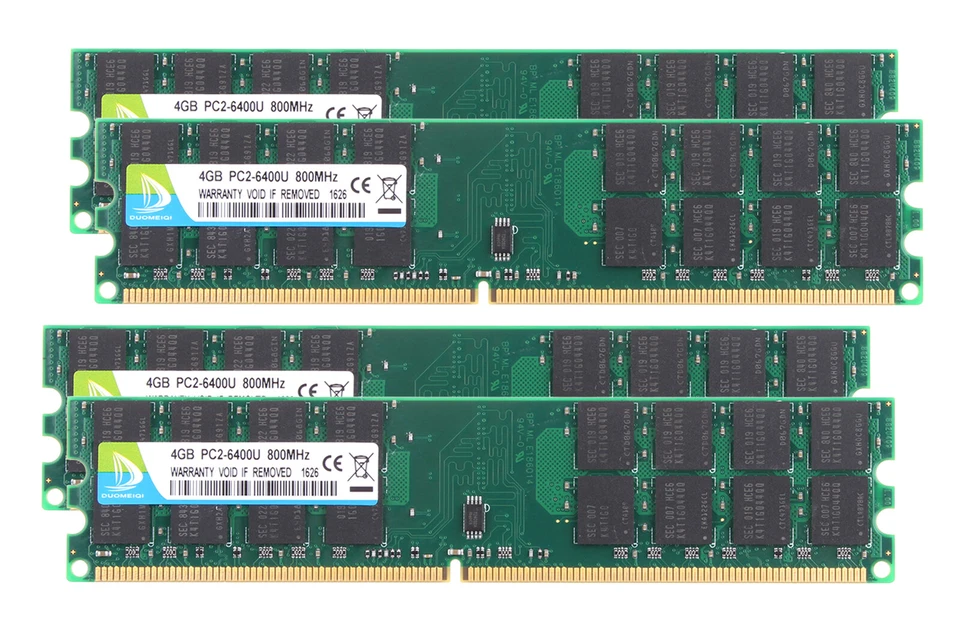4X 4GB DUOMEIQI 2Rx4 PC2-6400 DDR2 800Mhz 240Pin RAM Desktop Memory Only for AMD - Image 1 of 4