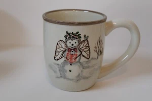 American Atelier Snowman Angel 16 oz Ceramic Coffee Mug - Picture 1 of 7