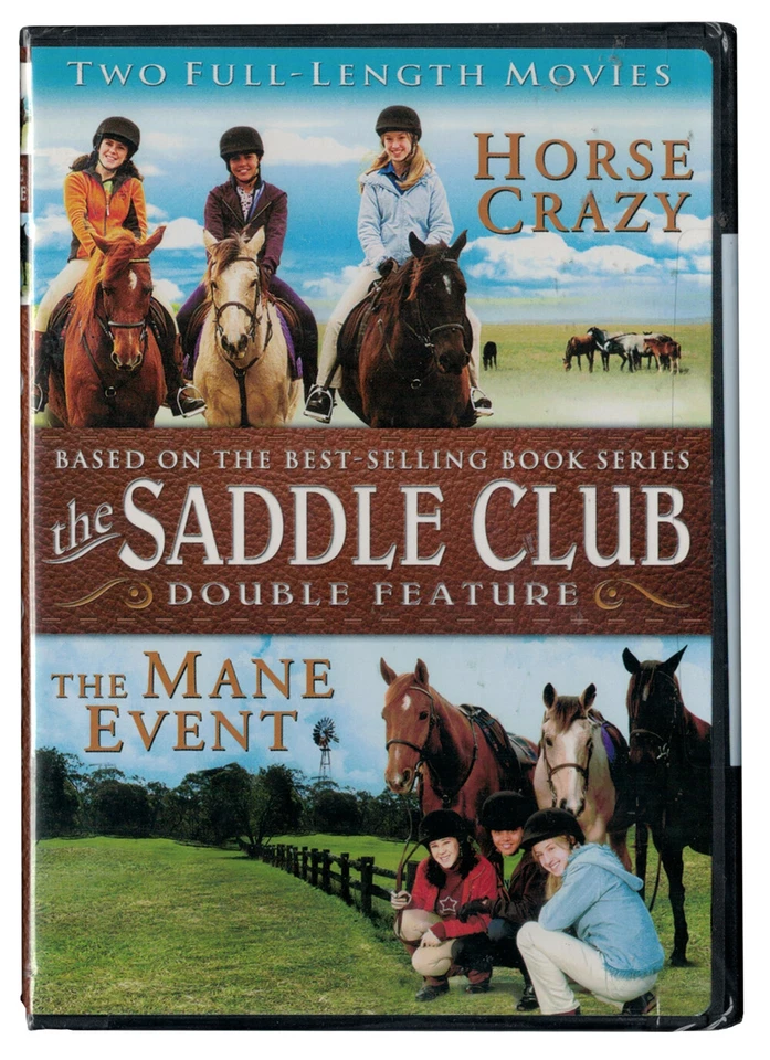 The Saddle Club - Horse Crazy & The Mane Event (DVD, 2005) New - Image 1 of 1