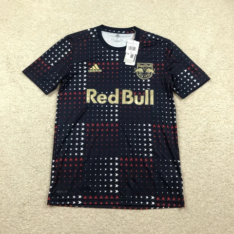 Adidas Mens Small New York Red Bulls Prematch Jersey USA Starts Blue New GQ1044 Cover
