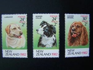 FRANCOBOLLI ANIMALI NUOVA ZELANDA SET COMPLETO ANNO 1982, SCOTT #B112-B114. Nuovo di zecca, og. - Foto 1 di 1