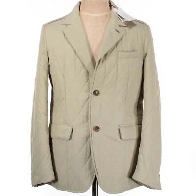 Chaqueta acolchada Luciano Barbera nueva con etiquetas 100 % poliéster talla 50 M en beige liso Foto 1 de 4