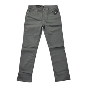 NWT DKNY Bedford Flat Front Slim Straight Fit Men's Pants 34x30 - Gray - Picture 1 of 4