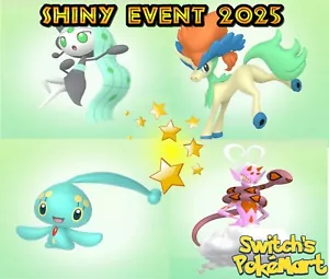 Pokemon Home Event 2025 Shiny Keldeo Shiny Enamorus Shiny Manaphy Shiny Meloetta - Imagen 1 de 5