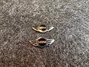 2 adesivi chiave Mini Cooper sticker emblema logo - 22 x 10 mm - alluminio - Foto 1 di 4