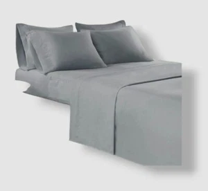 Intelligent Design Gray Microfiber Twin XL Sheet Set w/ Side Storage Pocket - Picture 1 of 7