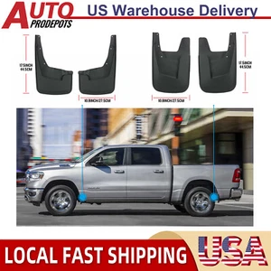 2019~2023 Dodge Ram 1500 Mud Flaps Guards Splash Front Rear 4pcs - Picture 1 of 10