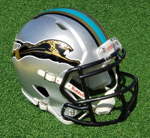JACKSONVILLE JAGUARS PROTOTYPE FULL-BODY JAG FOOTBALL MINI HELMET Cover