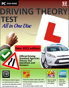 Driving Theory Test All in 1 Disc for 2022/2023 & Hazard Perception CD DVD ROM