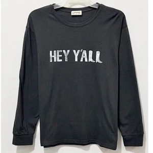 NWT: Refined Canvas - Women's Long Sleeve, Relaxed, Hey Y'all Graphic Tee (S) - Picture 1 of 4