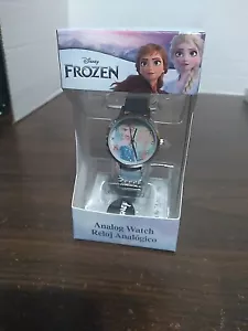Disney Woman's Frozen Elsa Analog Watch Blue Band Silver Face Girl's Gift Reloj - Picture 1 of 7