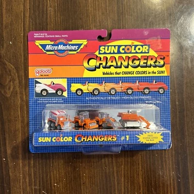 Vintage 1988 Galoob Micro Machines Sun Color Changers #1 Construction No. 6440 - Image 1 of 4