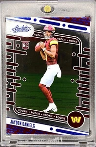 Jayden Daniels ROOKIE BLUE PARALLEL CARD SP PANINI WASHINGTON COMMANDERS w/CASE - Picture 1 of 6