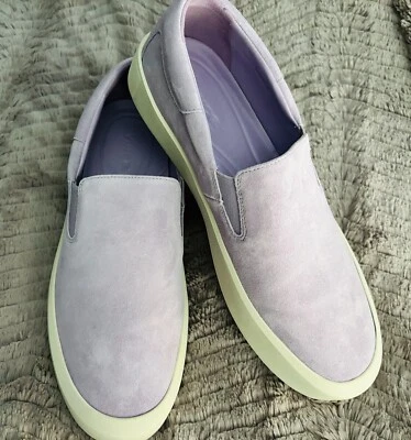 NEW! VINCE Ginelle Violetta Women's Suede Slip-On Sneakers Size 9 Purple - Image 1 of 4