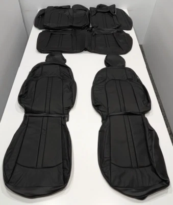 For Hyundai Sonata SE VIN "5" 2020-2023 Black Leather Seat Covers KR219 - Image 1 of 4